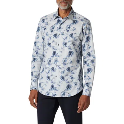 BUGATCHI BUGATCHI JULIAN STRETCH COTTON BUTTON-UP SHIRT