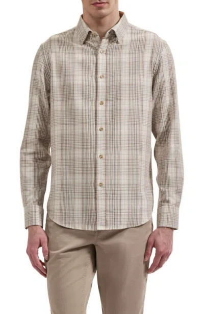 Bugatchi Karl Plaid Long Sleeve Cotton Shirt In Multi