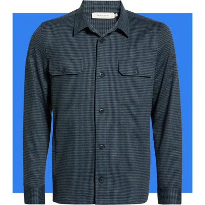 Bugatchi Knit Shirt Jacket In Blue
