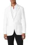 Bugatchi Men's Linen Single-breasted Blazer Jacket In Chalk