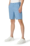 Bugatchi Linen Blend Drawstring Chino Shorts In Air Blue
