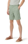 Bugatchi Linen Blend Drawstring Chino Shorts In Khaki