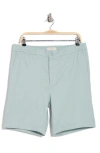 Bugatchi Linen Blend Drawstring Chino Shorts In Seafoam