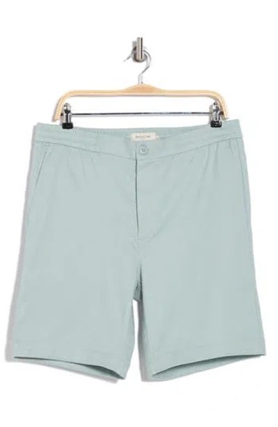 Bugatchi Linen Blend Drawstring Chino Shorts In Seafoam