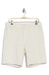 Bugatchi Linen Blend Drawstring Chino Shorts In Stone