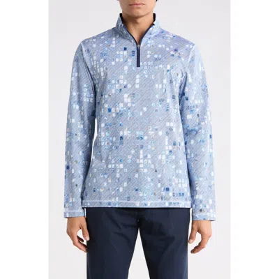 Bugatchi Long Sleeve Knit Sweatshirt In Blue