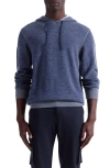 Bugatchi Meino Wool Hoodie Sweater In Blue