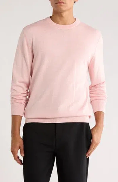 Bugatchi Mélange Cotton Sweater In Pink