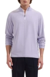 Bugatchi Mélange Quarter Zip Pullover In Multi