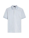 Bugatchi Men's Cotton Jacquard Polo Shirt In Air Blue