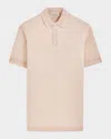 Bugatchi Men's 3-button Polo Sweater In Desert