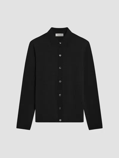 Bugatchi Men's Alistair Wool Shirt In Black