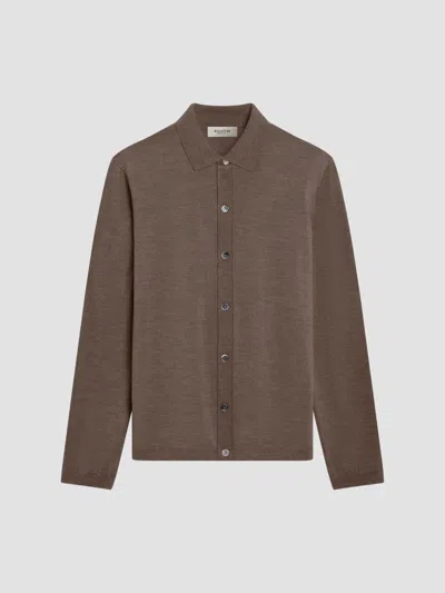 Bugatchi Men's Alistair Wool Shirt In Brown