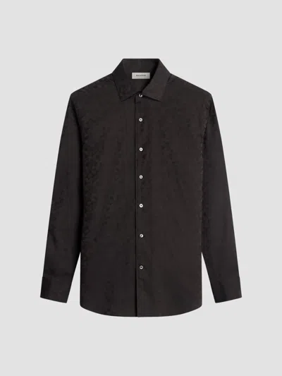 Bugatchi Men's Alvin Woven Shaped Cotton Shirt In Black