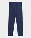 Bugatchi Aerolinen Linen Blend Pants In Blue
