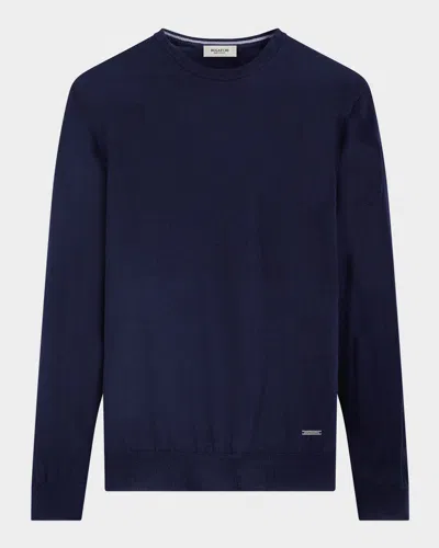 Bugatchi Men & Apos;s Merino Wool Crewneck Sweater In Blue