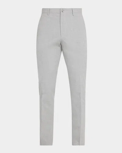 Bugatchi Men & Apos;s Sharkskin Cotton Slim Flat-front Chino Pants In Orange