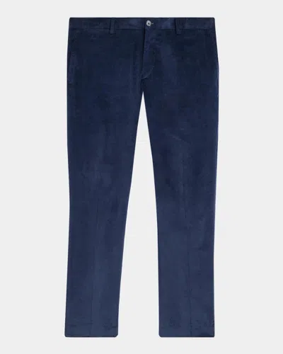 Bugatchi Men & Apos;s Stretch Cotton Corduroy Pants In Blue