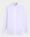 Bugatchi Men's Axel Long-sleeve Linen Sport Shirt In White