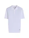 Bugatchi Textured Grid Polo Sweater In White