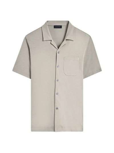 Bugatchi Men's Cotton-blend Camp Shirt In Willow