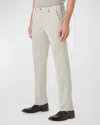 Bugatchi Men's Stretch Cotton-blend Straight-leg Chino Pants In Cement