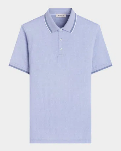 Bugatchi Men's Cotton Micro-print Polo Shirt
