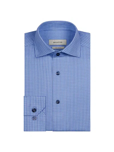 Bugatchi Men's Devon Checked Ooohcotton Shirt In Blue