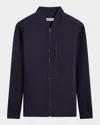Bugatchi Performance Knit Jacket In Navy