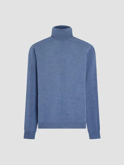 Bugatchi Men's George Merino Wool Turtleneck Sweater In Animal Print