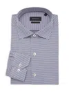 Bugatchi Men's Gingham Check Comfort-stretch Fit Dress Shirt