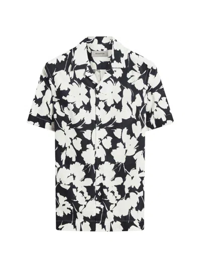 Bugatchi Men's Jackson Cotton Camp Shirt In Black