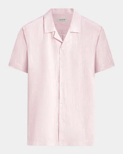 Bugatchi Men's Jackson Linen Camp Shirt