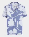 Bugatchi Jackson Floral Lyocell Camp Shirt In Multi