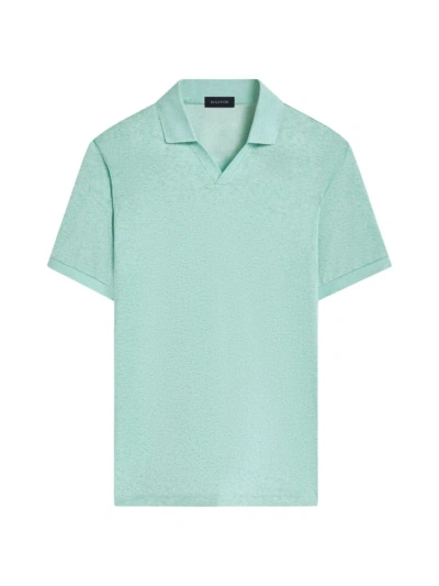 Bugatchi Johnny Collar Marled Polo In Mint