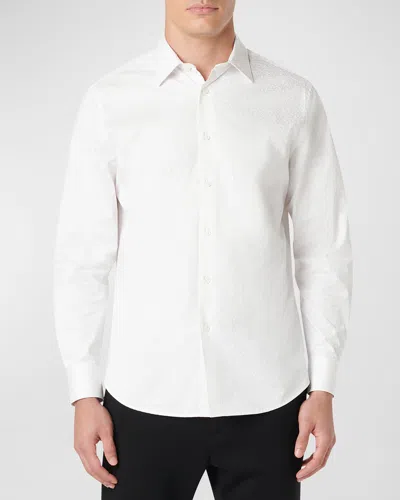 Bugatchi Men's Julian Floral Sport Shirt In White
