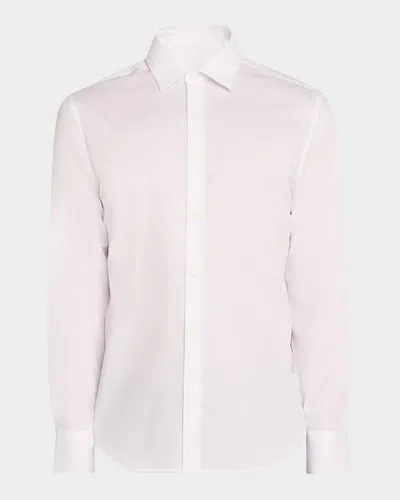 Bugatchi Men's Julian Jacquard Sport Shirt In White