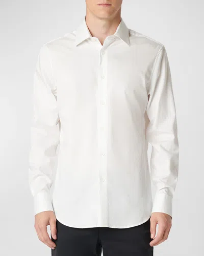 Bugatchi Men's Julian Solid Sport Shirt In White