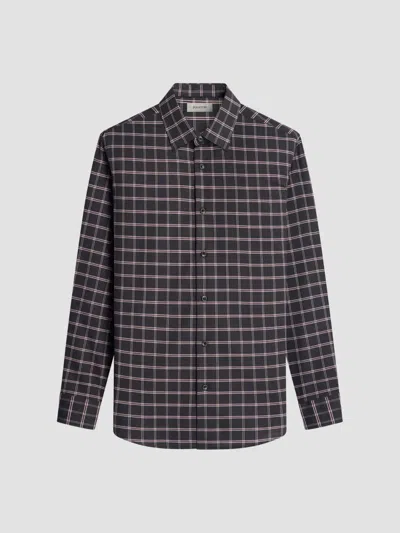 Bugatchi Men's Julian Woven Shaped Cotton-cashmere Shirt In Anthracite
