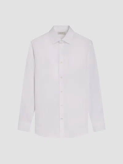 Bugatchi Men's Julian Woven Shaped-fit Sport Shirt In White