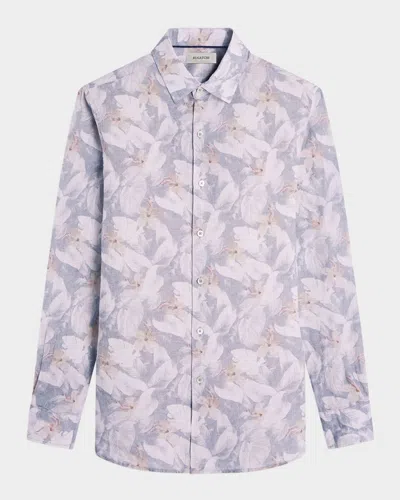Bugatchi Men's Julien Linen Floral Sport Shirt
