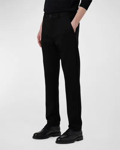 Bugatchi Men's Knit Elastic-waist Joggers In Caviar