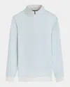 Bugatchi Men's Knit Quarter-zip Sweater In Chalk