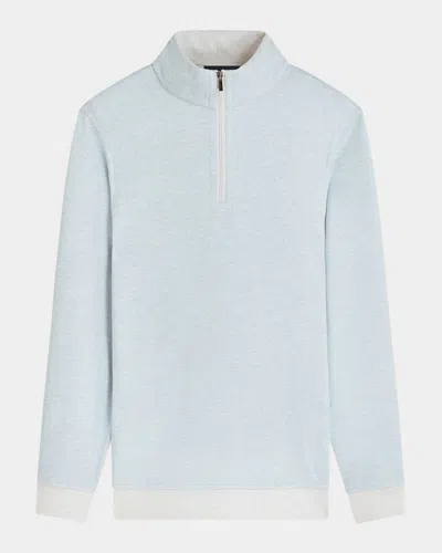 Bugatchi Men's Knit Quarter-zip Sweater In Chalk