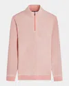 Bugatchi Men's Knit Quarter-zip Sweater In Salmon
