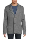 Bugatchi Men's Knit Sweater Blazer In Gray