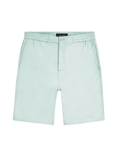 Bugatchi Men's Linen & Cotton-blend Elasticized Shorts In Seafoam