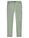 Bugatchi Men's Linen & Cotton Elasticized Straight-leg Pants In Khaki