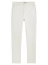 Bugatchi Men's Linen & Cotton Elasticized Straight-leg Pants In Stone