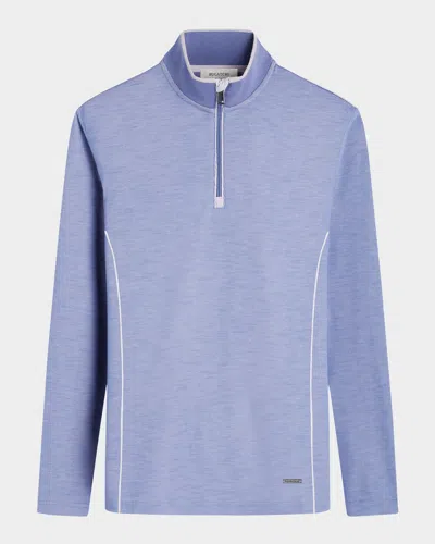 BUGATCHI MEN'S LONG-SLEEVE QUARTER-ZIP KNIT SWEATER